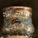Bronze candlestick and napoleon III partitioned enamels