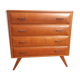 Vintage gilded oak chest of drawers