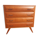 Commode vintage chêne doré