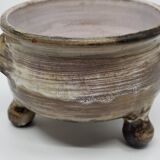 Jacques Pouchain tripod pocket emptier, Dieulefit workshop, French ceramics 1960