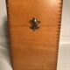 Wooden old organizer of vintage sheets