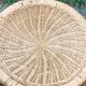 Side table in wicker rattan