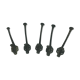 Set of 5 cast iron hooks early 20th