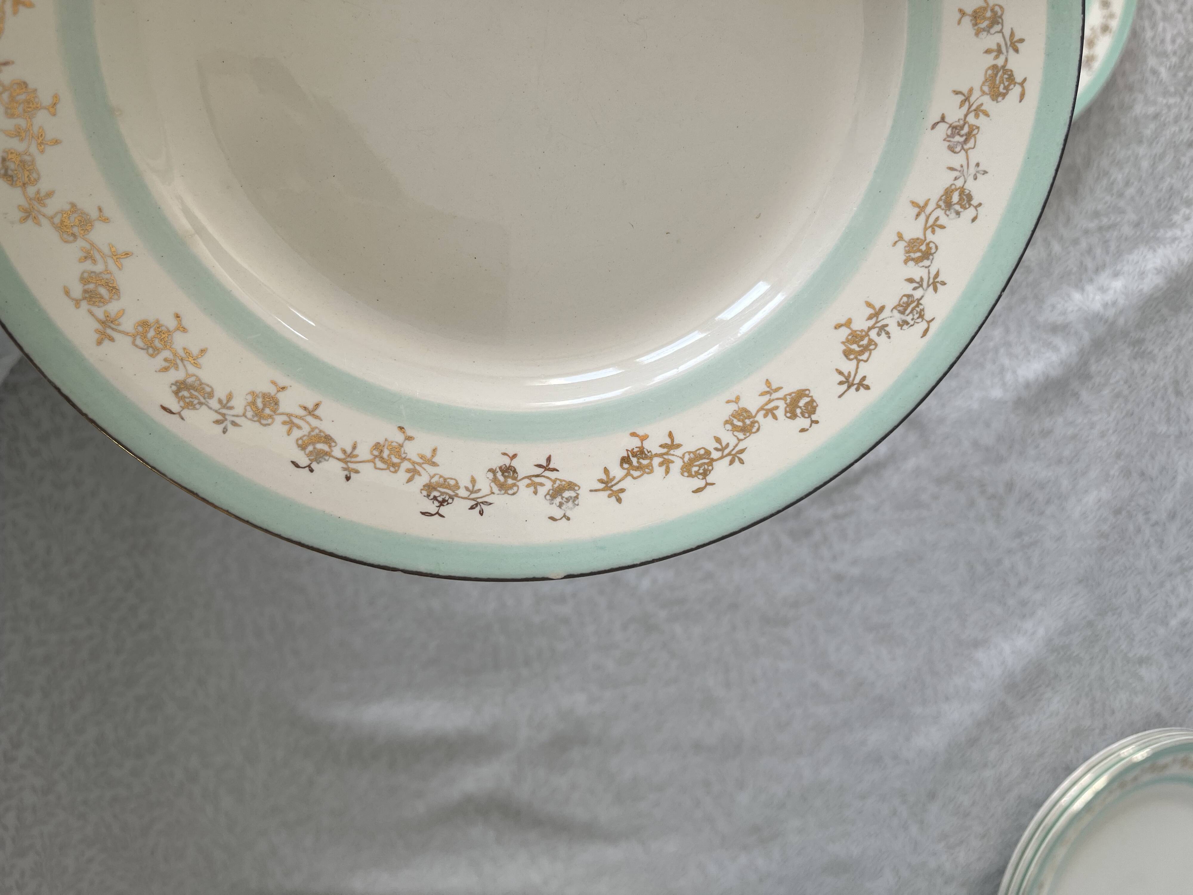 9 assiettes Digoin service Biarritz