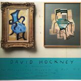 Exhibition poster by David HOCKNEY, The Metropolitan Museum of Art, 1988