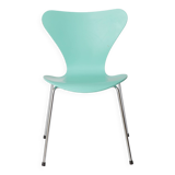 Chaise Iconic Série 7 d'Arne Jacobsen – Laque turquoise, Original Fritz