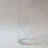 Octagonal glass vase