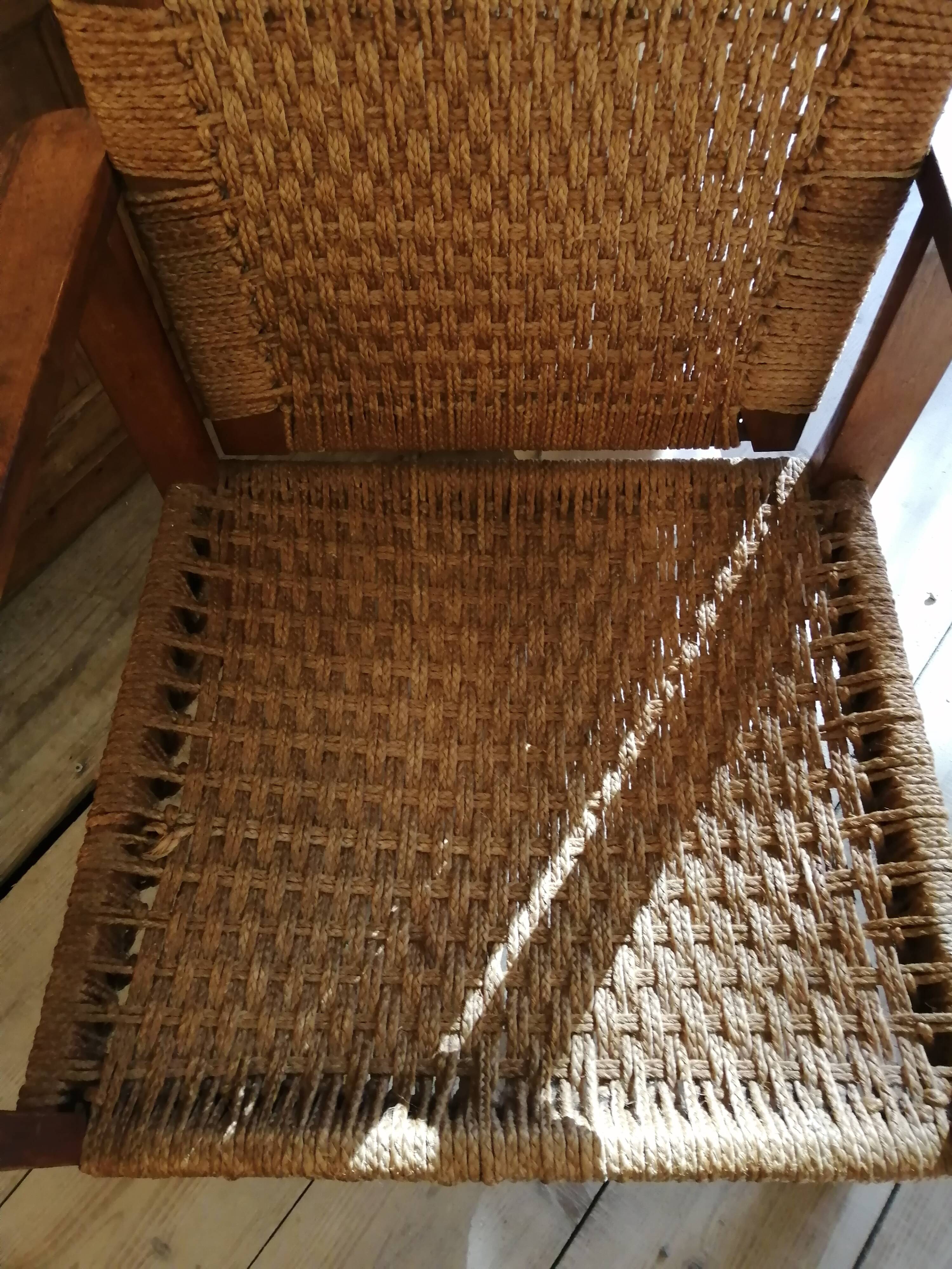 Art Deco rope armchair