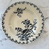 Deep plates Terre de Fer thistles Gien