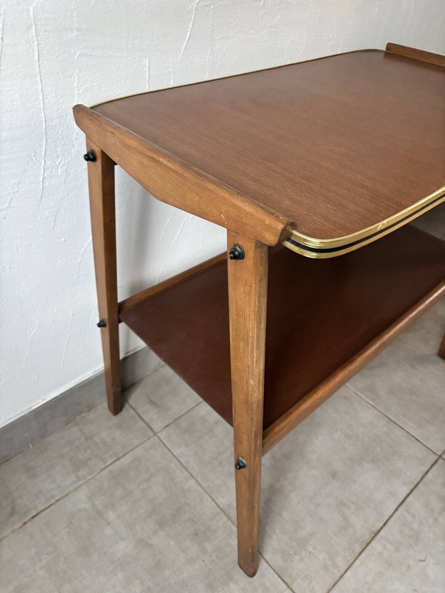 Sideboard / Vintage Scandinavian bar cart in teak (1960s)
