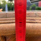 Louis XV bedside tables in beige marble