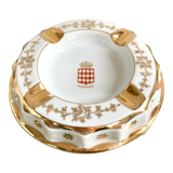 Vintage Limoges porcelain ashtray with Monaco decor