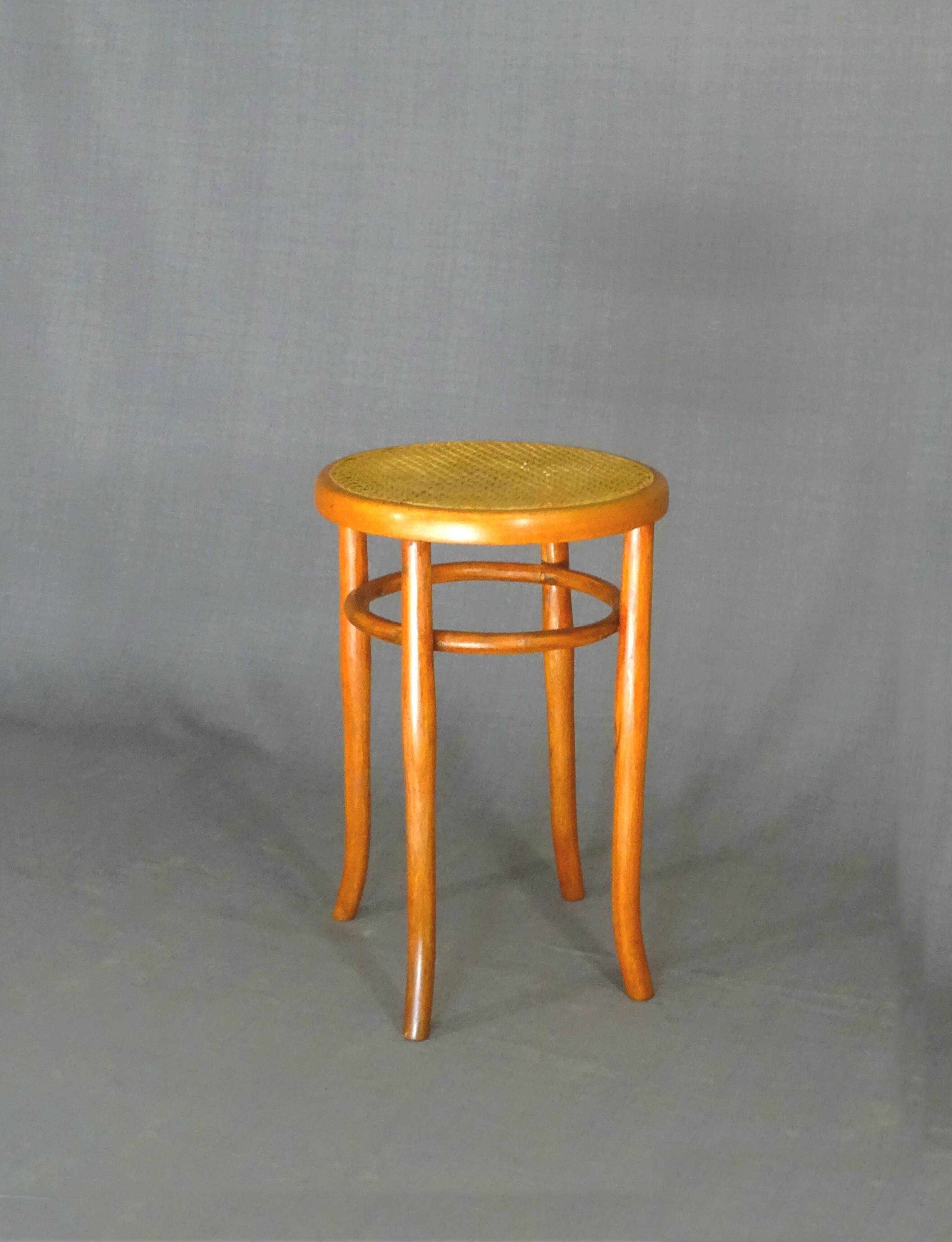 MUNDUS(thonet) piano stool circa 1910, caned