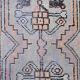 3x8 Ligth Blue Vintage Runner Rug, 77x229Cm