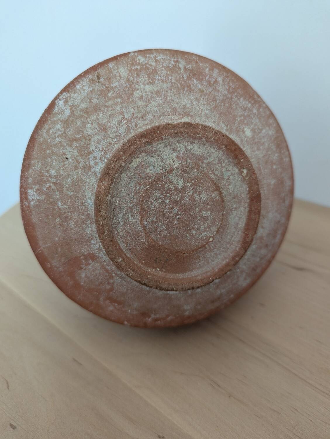 Terracotta amphora vase