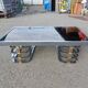 Vintage coffee table with chrome and gold base