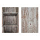 Skated wooden showcase