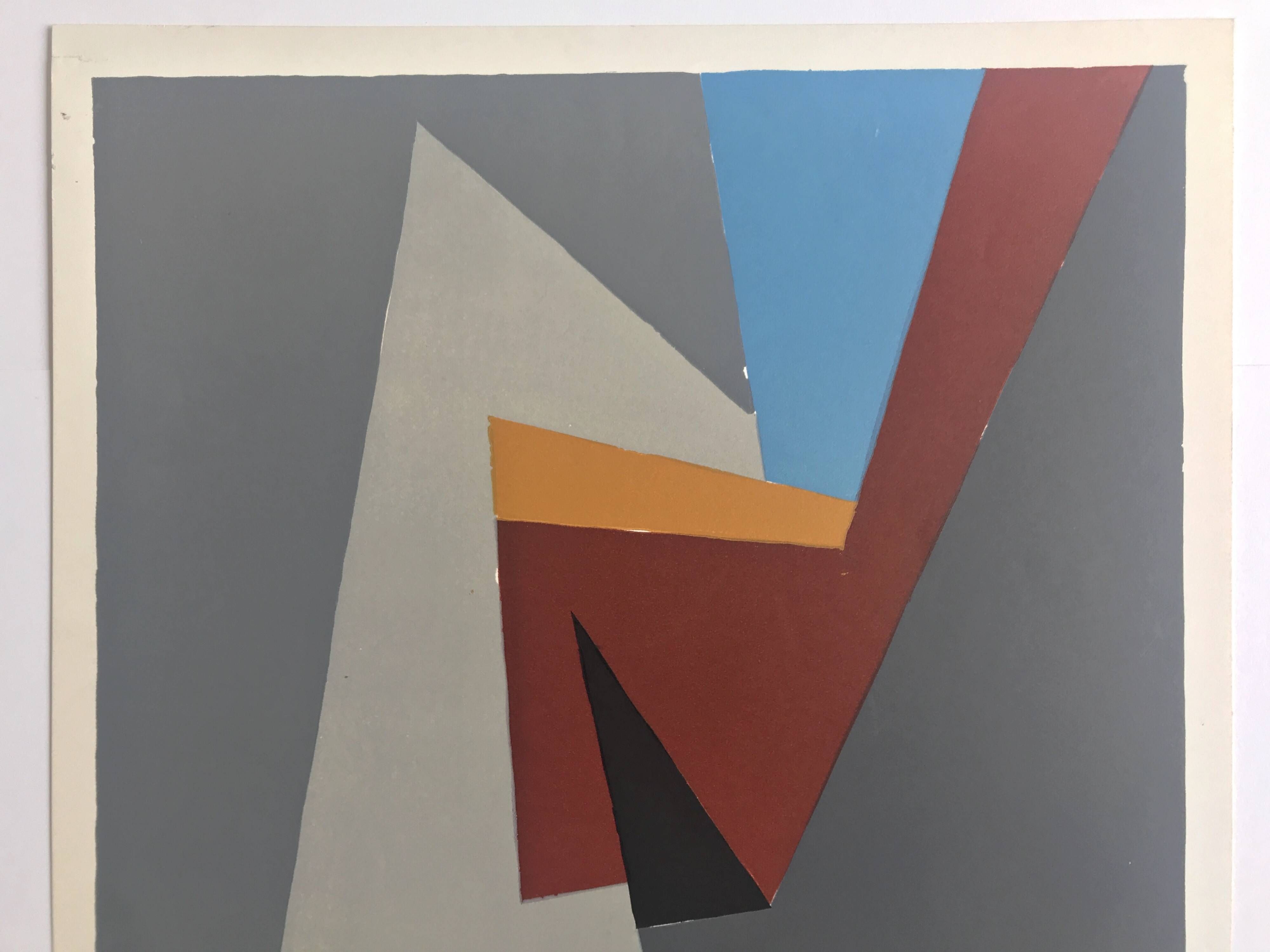 Wladyslaw lopuszniak, gallery 9, 1967. original silkscreen poster