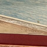 Daloni, pair of watercolors of the Mediterranean seaside, 20th century frame