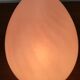 Lampe œuf verre de Murano rose, années 70
