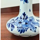 Petit vase / flacon de larmes en Delft bleu