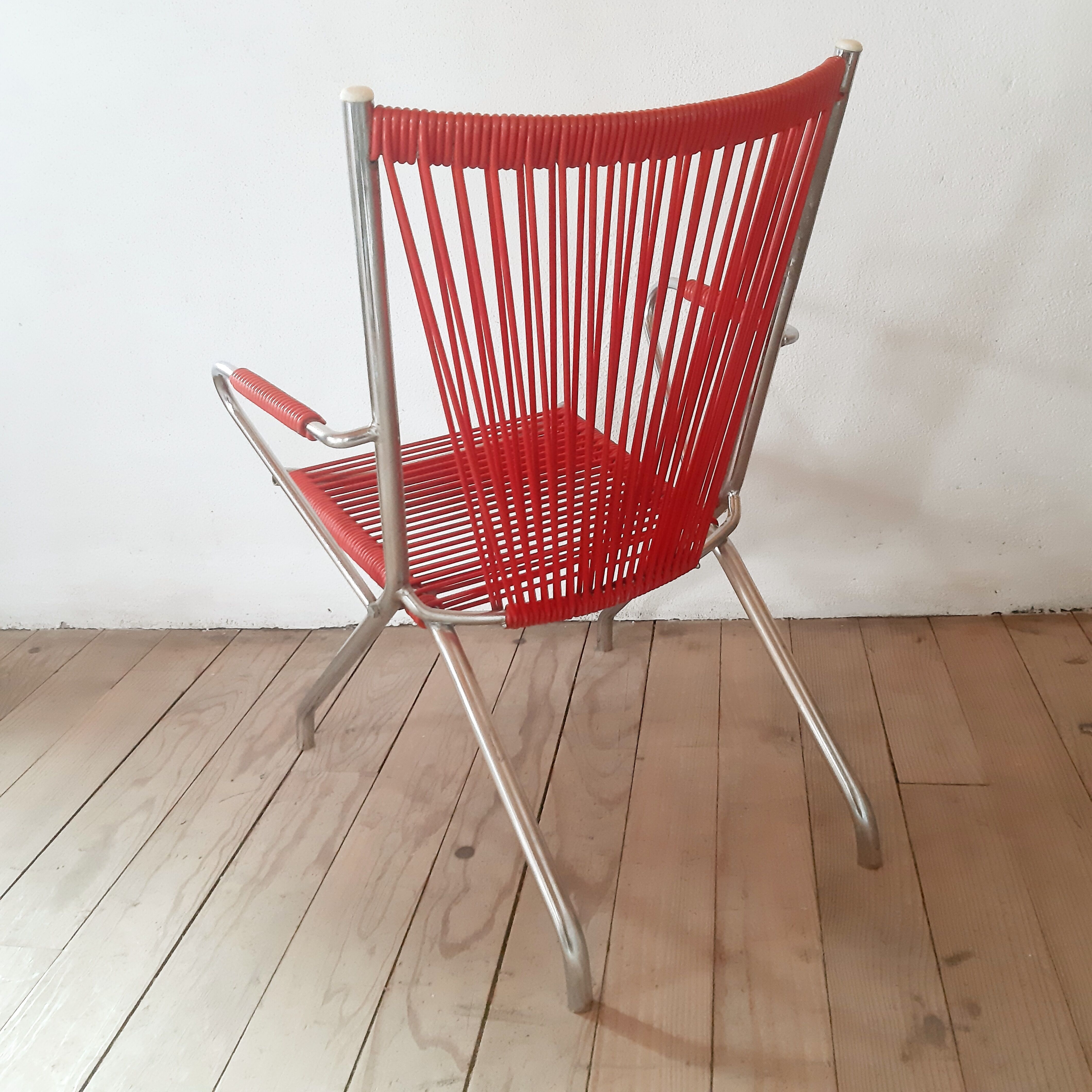 Vintage scoubidou armchair