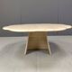 Vintage flower shaped travertine coffee table, 1970s