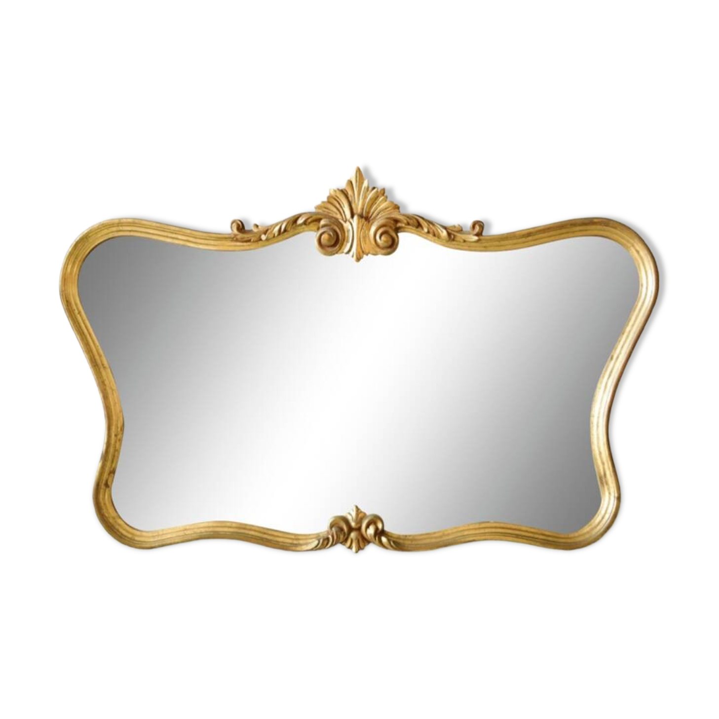 Louis XV style mirror in vintage gilded wood 70