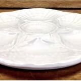 6 plates of white oysters barbotine Sarreguemines