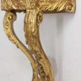 Louis XV period carved and gilded wooden console. Circa 1880.