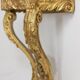 Louis XV period carved and gilded wooden console. Circa 1880.