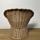 Small rattan basket armchair for children