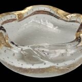 Old Murano bubbled glass cup Italian design