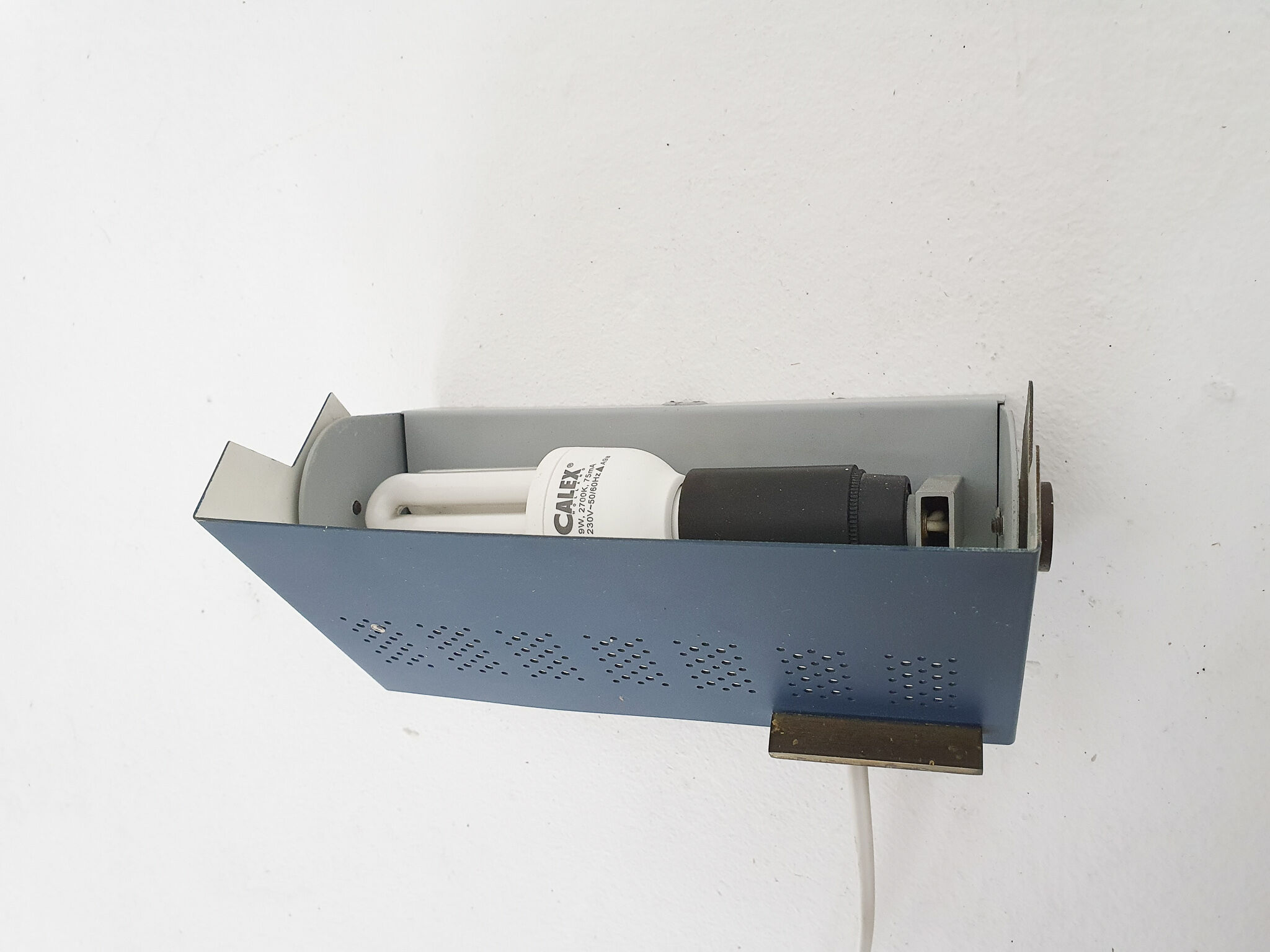 Mid-century metal and brass wall light, The Netherlands 1950's