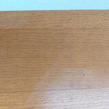 commode pieds compas, osier, vintage