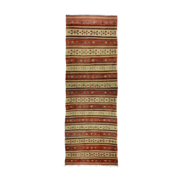 Anatolian handmade kilim rug 437 cm x 187 cm