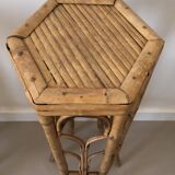 Old bamboo side table