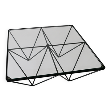 square coffee table vintage 1970s 1980s design Paolo Piva Italy