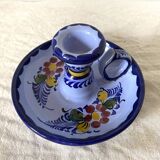 Hand-painted ceramic thumbtack candle holder