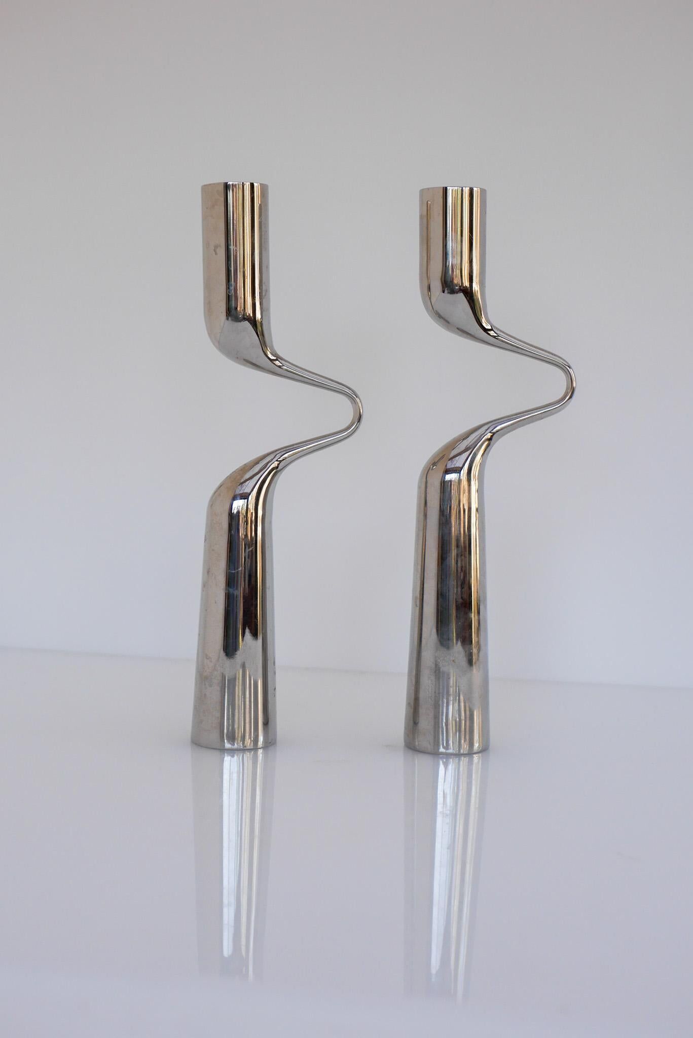 Sculptural Candleholders, 'Tango/Double' Modern Danish design by Mikaela Dörfel
