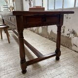 XXL table in solid dark walnut 3m