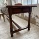 Table XXL noyer massif foncé 3m