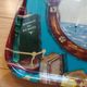 Vintage tray 60's S fiberglass, regatta Saint Tropez, Sainte Maxime