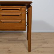 Mid-Century Teak Desk by I.B Kofod-Larsen for Seffle Möbelfabrik, Sweden, 1950s
