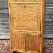 Mahogany Secretary Period Transition XVIII Eme Century