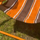 Old orange vintage deckchair