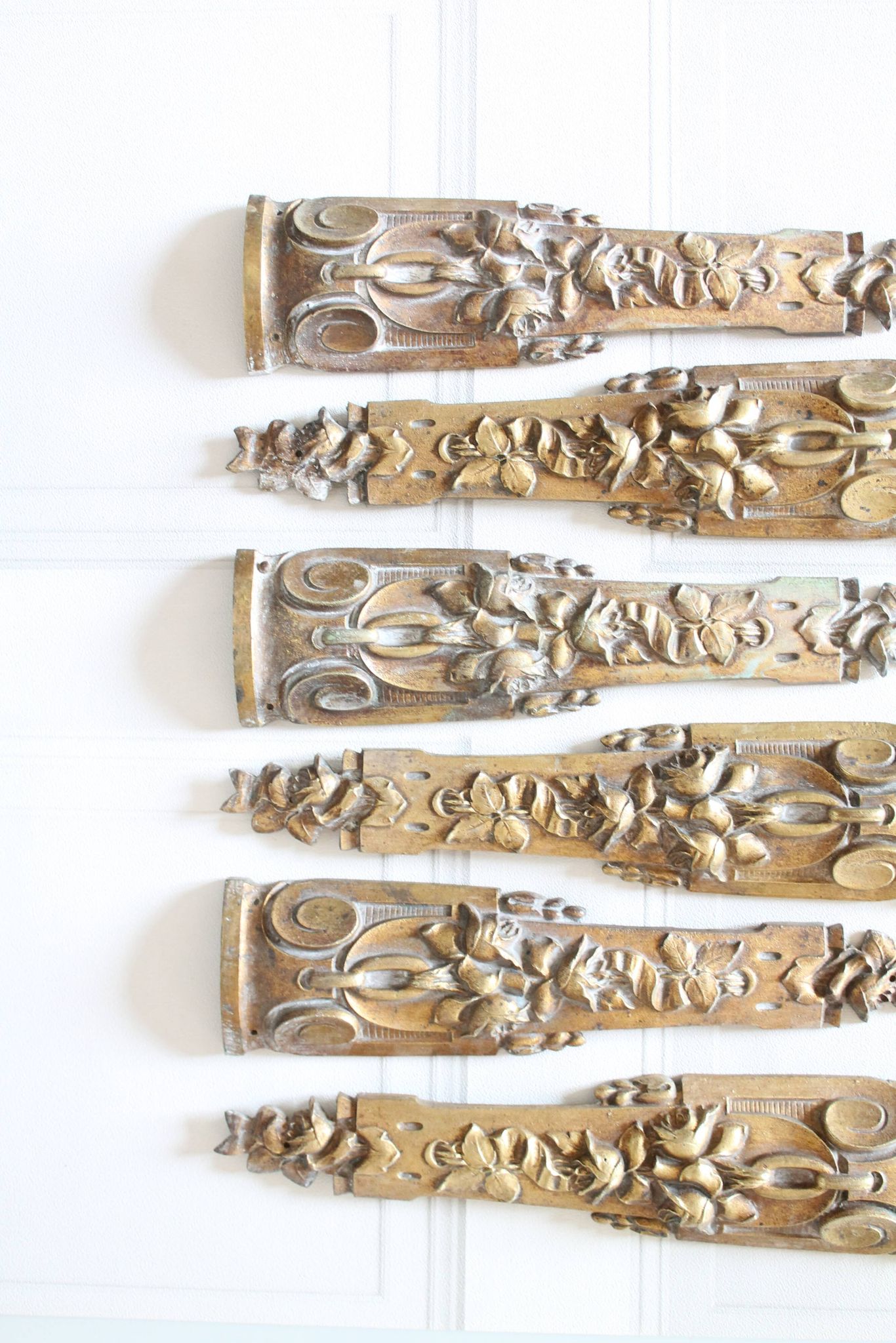 Antique French hardware, bronze ornaments