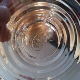 Set of 6 Gondolo cups and saucers in iridescent amber glass – design