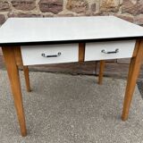 Vintage kitchen table wood & formica 60