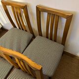 Set of 4 vintage wooden chairs